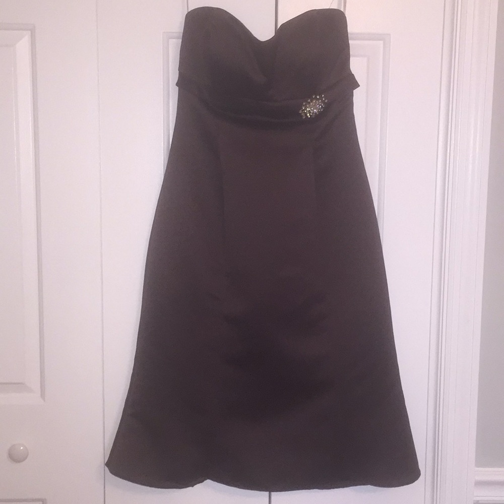 Medium length chocolate dress